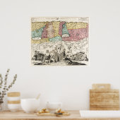 聖なる地理学、イエスの旅 ポスター (キッチン)