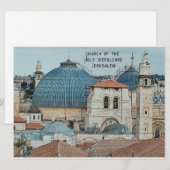 聖なる墓の教会，エルサレム，ホリデーカード シーズンカード (正面/裏面)