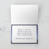 聖なる夜のクリスマスカード シーズンカード (内部)