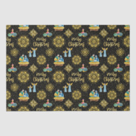 聖なる夜の出生メリージョセフイエズゴールデンスターズ 薄葉紙