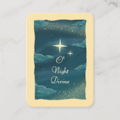 聖なる夜クリスマスの祈りのカード プレイスカード (正面)