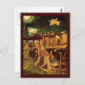 聖なる夜(出生)バイアルトドルファー，アルブレヒト ポストカード (正面/裏面)