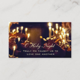 聖なる夜、彼は本当に愛教えする私たち 名刺