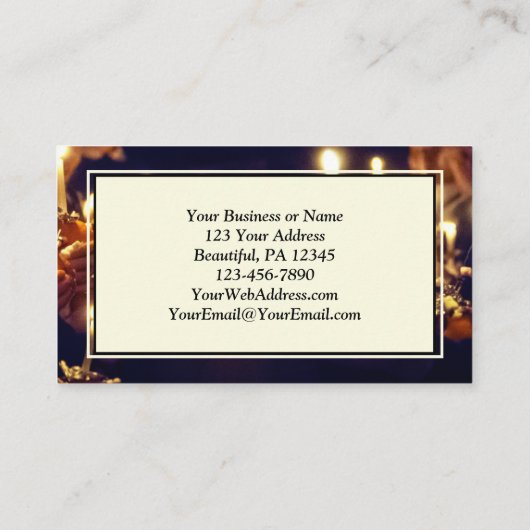 聖なる夜、彼は本当に愛教えする私たち 名刺 (裏面)