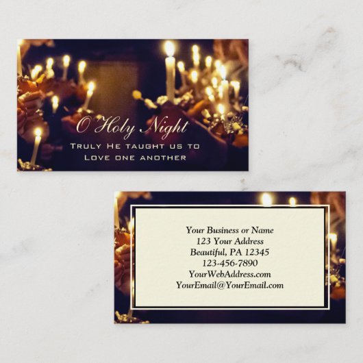 聖なる夜、彼は本当に愛教えする私たち 名刺 (正面/裏面)