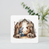 聖なる夜 - 星の下のキリストの降誕 シーズンカード (スタンド正面)