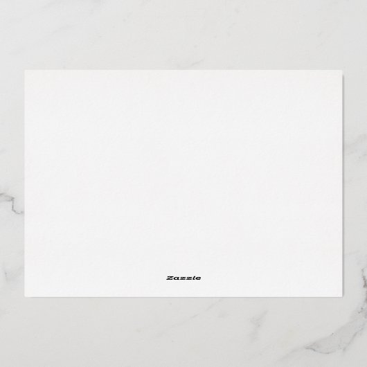 聖なる夜 | 降臨祭 | 箔招待状 (裏面)