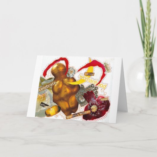 聖なる女インスパイア性のグリーティングカード カード (正面)