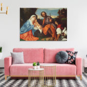 聖なる家族と羊飼い， c.1510 キャンバスプリント (インサイチュ (リビング))