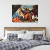 聖なる家族と羊飼い， c.1510 キャンバスプリント (インサイチュ (寝室))