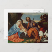 聖なる家族と羊飼い, c.1510 ポストカード (正面/裏面)