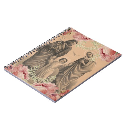 聖なる家族イエスメリーセントジョセフヴィンテージ ノートブック (左側)