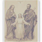 聖なる家族イエス,ヴァージンマリアと聖ヨセフ シール (正面)