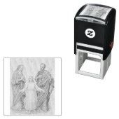 聖なる家族イエス，ヴァージンマリアと聖ヨセフ セルフインキングスタンプ (インサイチュ)