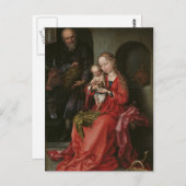 「聖なる家族」のはがき ポストカード (正面/裏面)