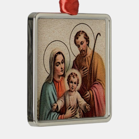 聖なる家族 – イエス，マリア，ヨセフ メタルオーナメント (右)