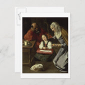 聖なる家族(キャンバス上の油) (詳細は9を参照) ポストカード (正面/裏面)
