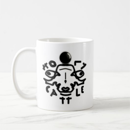 聖なる家畜 コーヒーマグカップ (左)