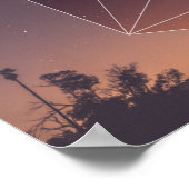 聖なる幾何学と夜の空 ポスター (角)