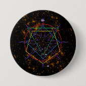 聖なる幾何学のシジル 缶バッジ (正面)