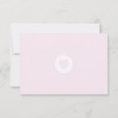 ～聖なる幾何学のパステルウェディングの詳細～ 出欠カード (裏面)