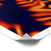 聖なる幾何学を考える僧侶 – 非現実的なフラクタル ポスター (角)