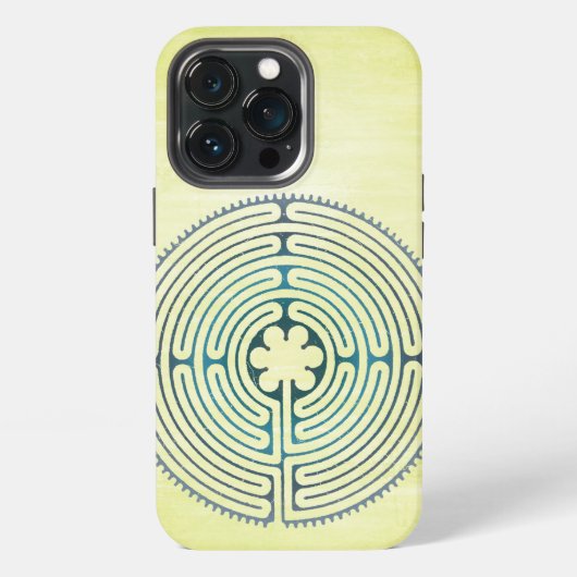 聖なる幾何学シンボル - シャトレーヌ迷宮 1 iPhoneケース (裏面)