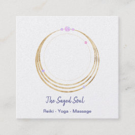 聖なる幾何学スピリチュアルニューエイジと形而上学 スクエア名刺