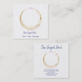 聖なる幾何学スピリチュアルニューエイジと形而上学 スクエア名刺 (正面/裏面)