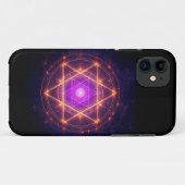 聖なる幾何学マンダラ - 宇宙の中の光 Case-Mate iPhoneケース (裏面(横))