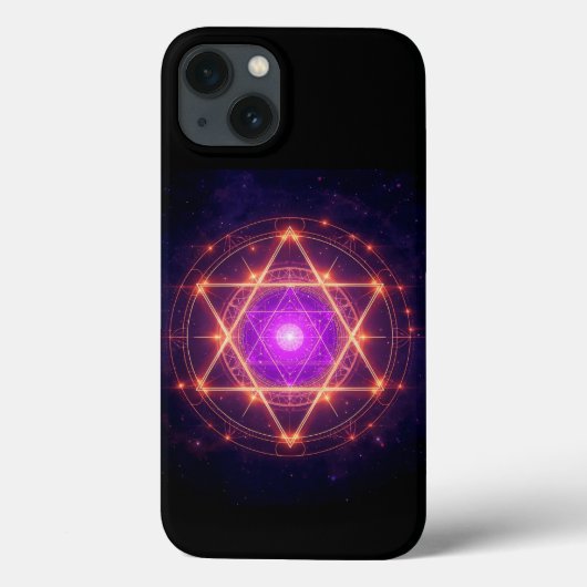 聖なる幾何学曼荼羅 - 宇宙の中の光 Case-Mate iPhoneケース (裏面)