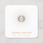 *~*聖なる幾何放射太陽エネルギー線 スクエア名刺 (正面)