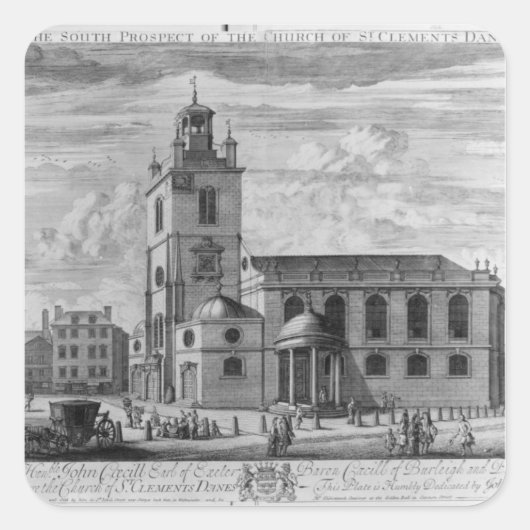 聖なる教会の南の展望 スクエアシール (正面)