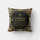 聖なる新しく定められた牧師の聖句の聖句カスタム クッション (正面)