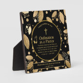 聖なる新しく定められた牧師の聖句の聖句カスタム フォトプラーク (正面)