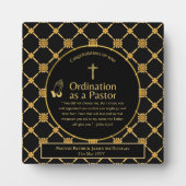 聖なる新しく定められた牧師の聖句の聖句カスタム フォトプラーク (正面)