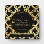 聖なる新しく授けられた牧師のパーソナライズされた贈り物 フォトプラーク (正面)