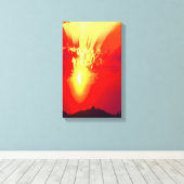 聖なる日没の芸術 キャンバスプリント (インサイチュ (ウッドフロア))