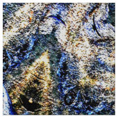 聖なる星….. ファブリック (クローズアップ)