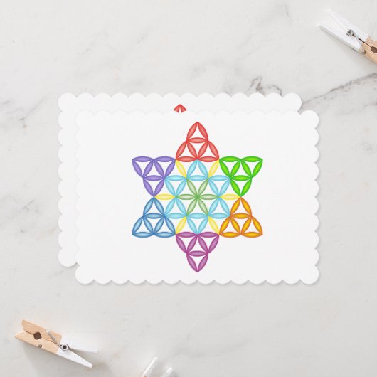 聖なる星 – 生命の星， 02/3D-CF. 招待状 (正面/裏面インサイチュ)