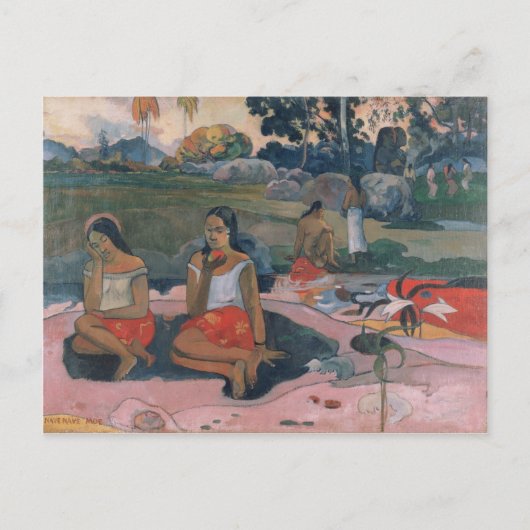 聖なる春:スイートドリームズポールゴーギン ポストカード (正面)