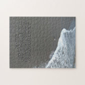 聖なる書物、 経典とビーチのサンドパイパー ジグソーパズル (横)