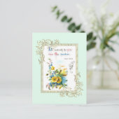 聖なる書物、 経典と花 ポストカード (スタンド正面)