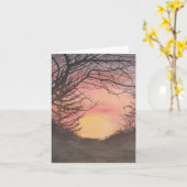 聖なる書物、経典のアイザイアの9:2のメッセージカード カード (黄色い花)