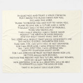 聖なる書物、経典のコラージュの聖書の詩は神毛布を約束します フリースブランケット (正面(横))