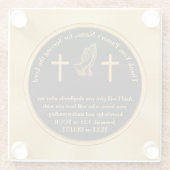 聖なる書物、 経典の個人用の贈答品 ガラスコースター (裏面)