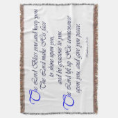 聖なる書物、経典の天恵のブランケット スローブランケット (正面縦)