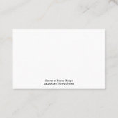 聖なる書物、経典の引用文の宗教カードを持つベビーイエス・キリスト 名刺 (裏面)