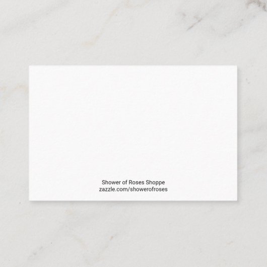 聖なる書物、経典の引用文の宗教カードを持つベビーイエス・キリスト 名刺 (裏面)