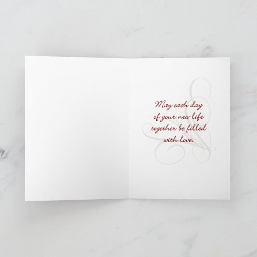 聖なる書物、 経典の恋結婚はおめでとう カード (内部)